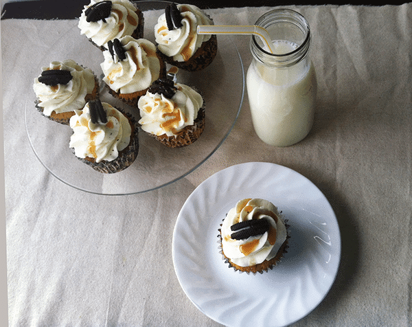 Oreo Cookies and Cream Cupcakes