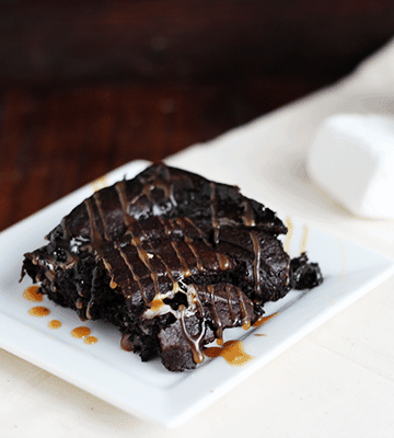 Salted Caramel Lava Brownies