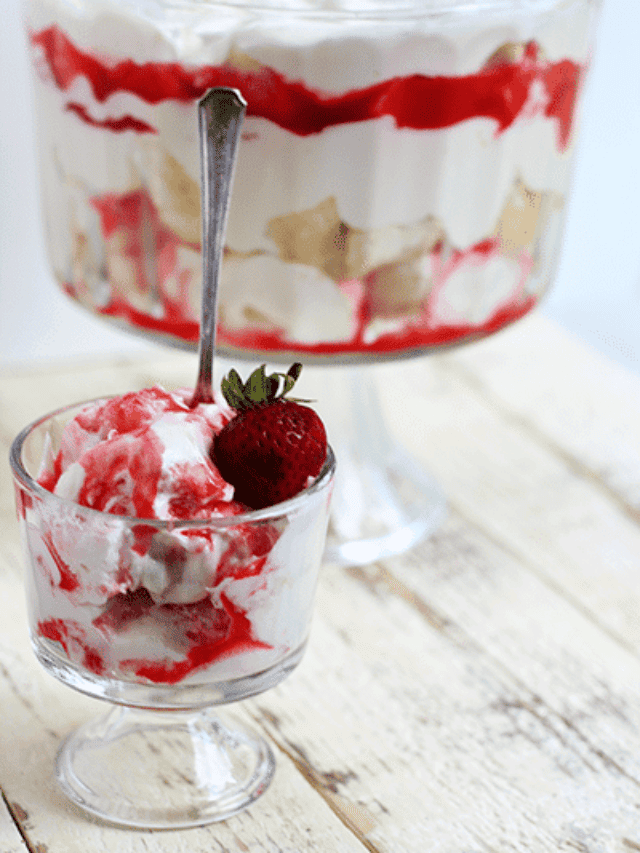 Strawberry Angel Food Trifle Story