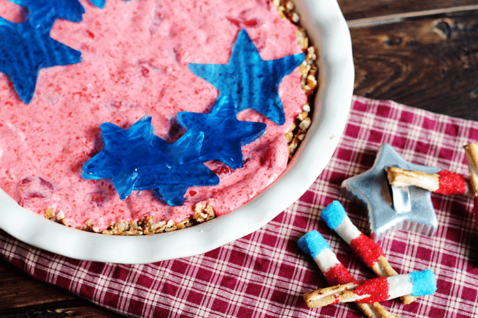 Strawberry Cream Pie - the perfect July 4th dessert