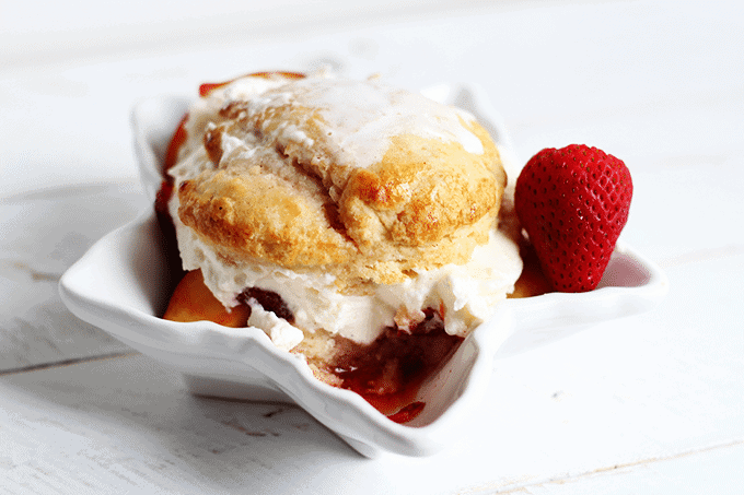 Strawberry Peach Shortcake