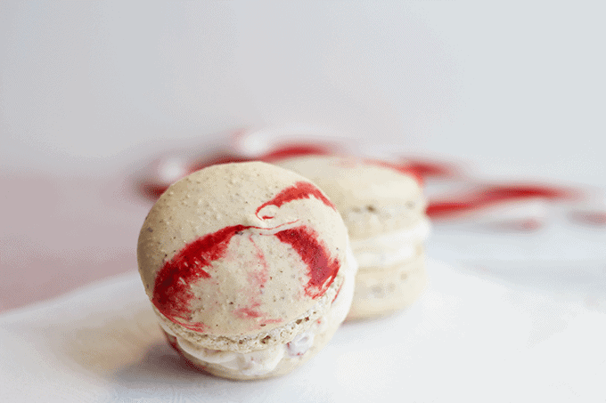 Peppermint French Macarons