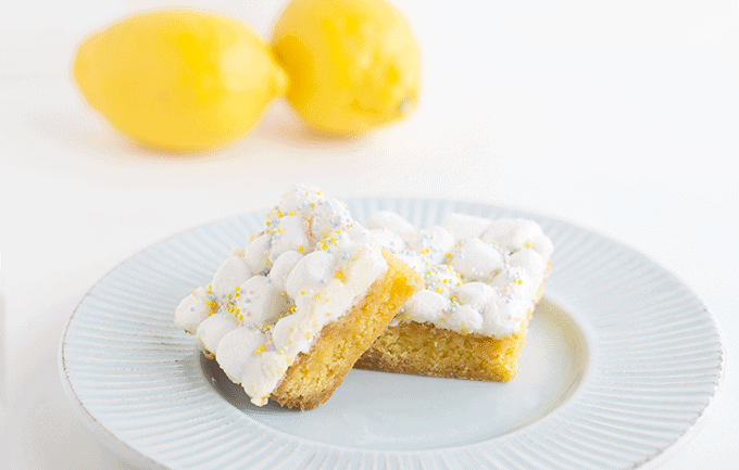 Lemon Cake Mix Bars