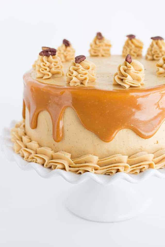 Carrot Cake with Caramel Frosting