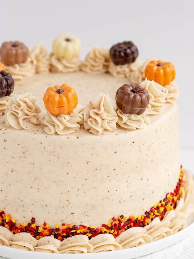 Pumpkin Spice Cake with Brown Butter Frosting Story