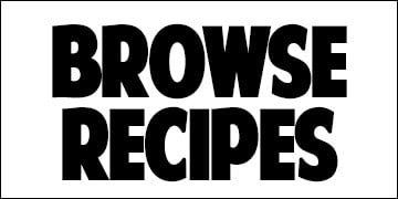 A recipe index displaying browseable recipes on a white background.