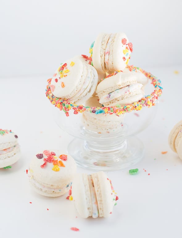 Fruity Pebbles French Macarons