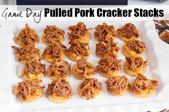 Pulled Pork Cracker Stacks