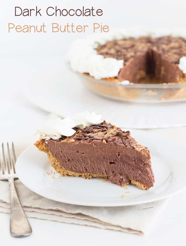 Dark Chocolate Peanut Butter Pie