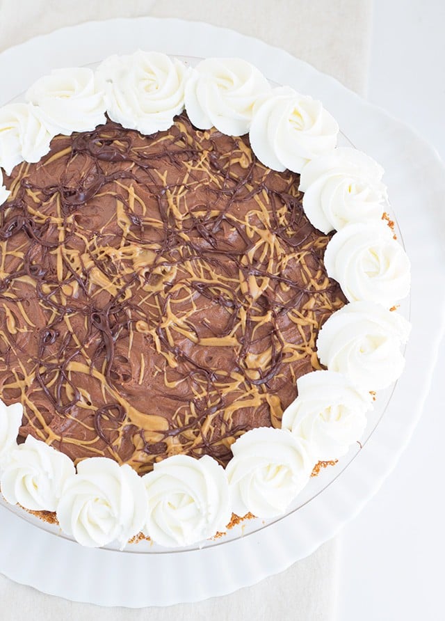 Dark Chocolate Peanut Butter Pie