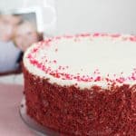 Red Velvet Cake with White Chocolate Frosting