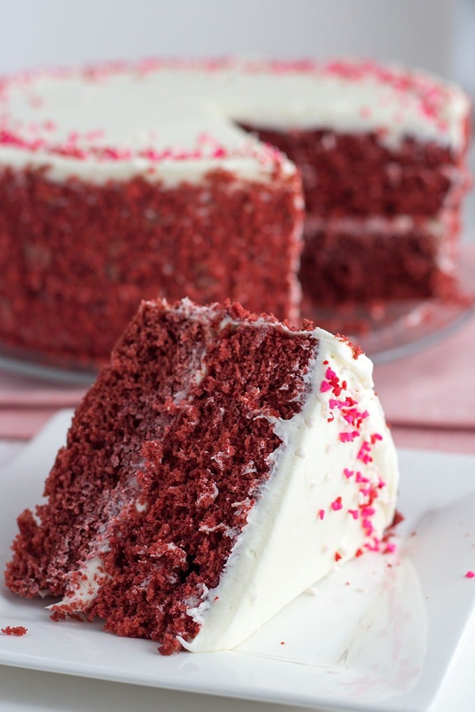 Red Velvet Cake with White Chocolate Frosting Cookie