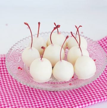 White Chocolate Cherry Bombs