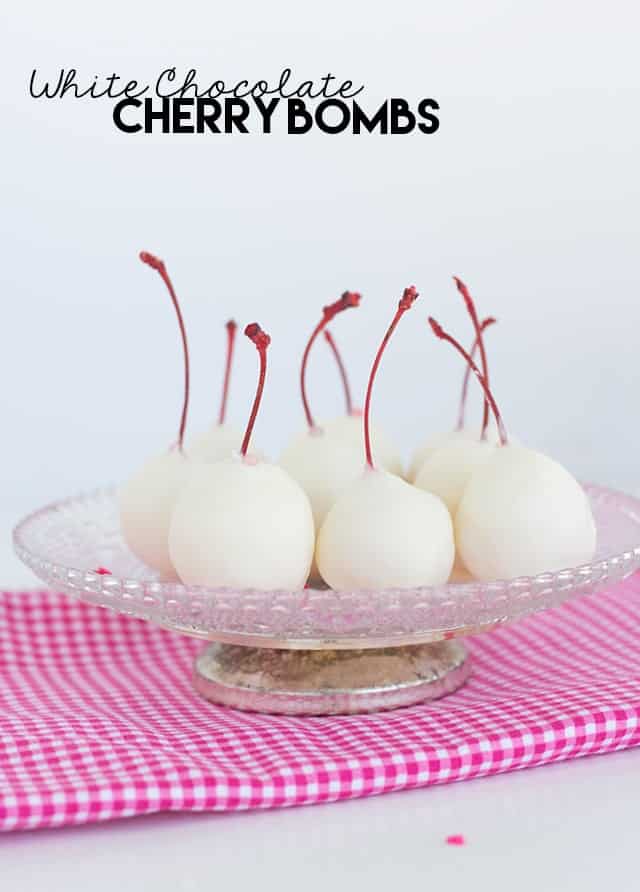 White Chocolate Cherry Bombs