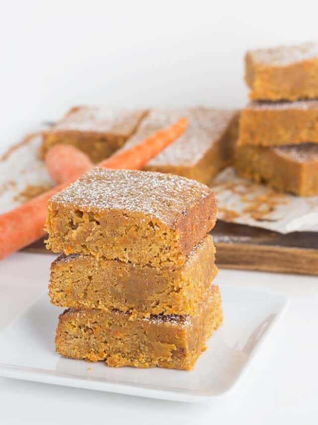 Browned Butter Carrot Cake Blondies Story