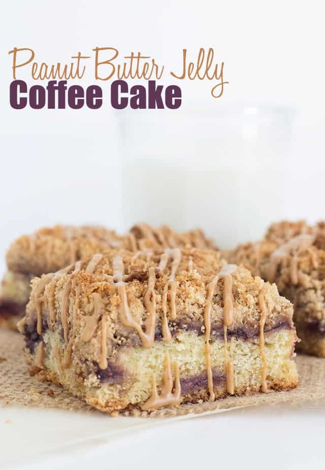 Peanut butter jelly flavored coffee cake.