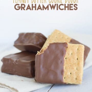 Delicious grahamwiches filled with peanut butter cookie dough.