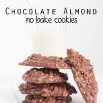 Chocolate Almond No Bake Cookies