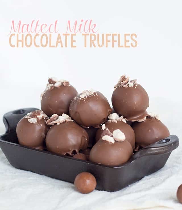 Malted Milk Chocolate Truffles