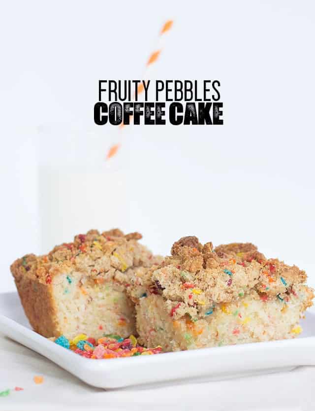 Fruity Pebbles Coffee Cake