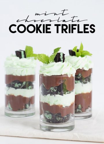 Easy Mint Chocolate Cookie Trifles