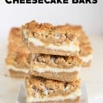 Peanut butter and coconut come together in these indulgent cheesecake bars.