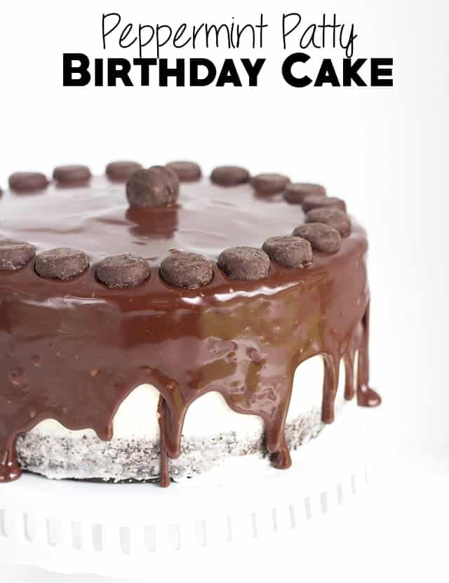 Delicious peppermint patty flair in every bite of this birthday cake.