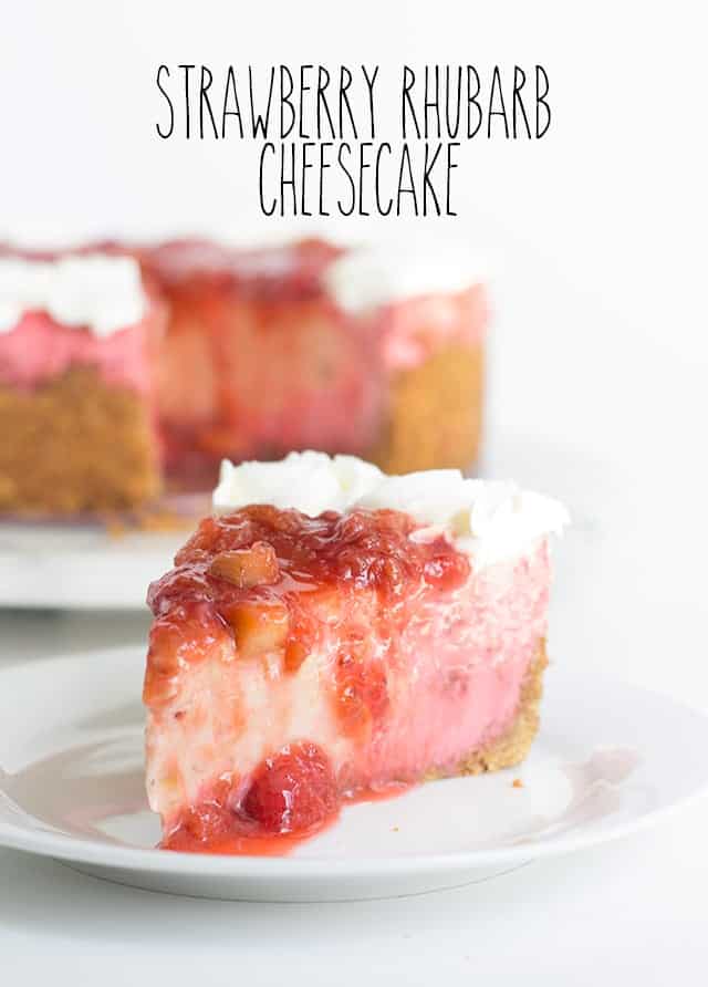 Strawberry Rhubarb Cheesecake