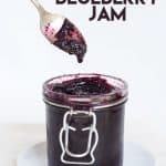 Blueberry jam made effortlessly.