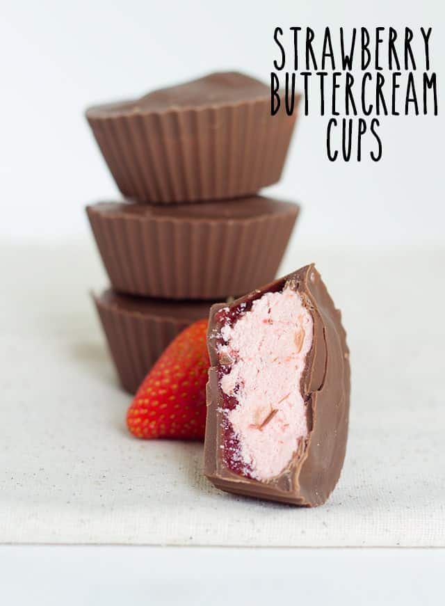 Strawberry Buttercream Cups