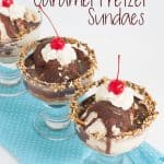 Delicious caramel-pretzel sundaes with the perfect blend of sweet and salty.