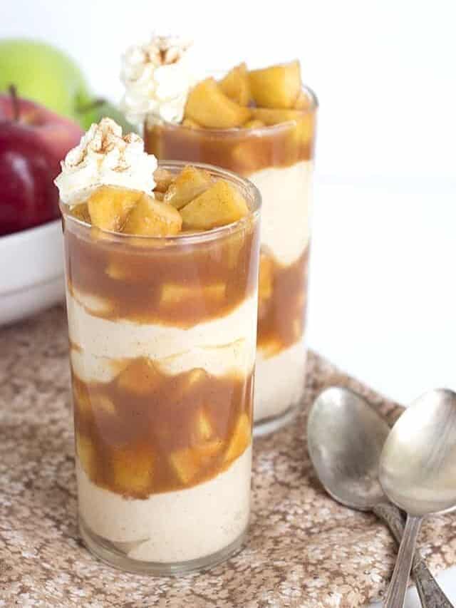 Apple Pie Cheesecake Parfaits Story