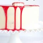 Goosebumps-inspired white vampire cake.