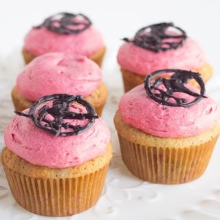 Nightlock" Berry Cupcakes with Berry Frosting.