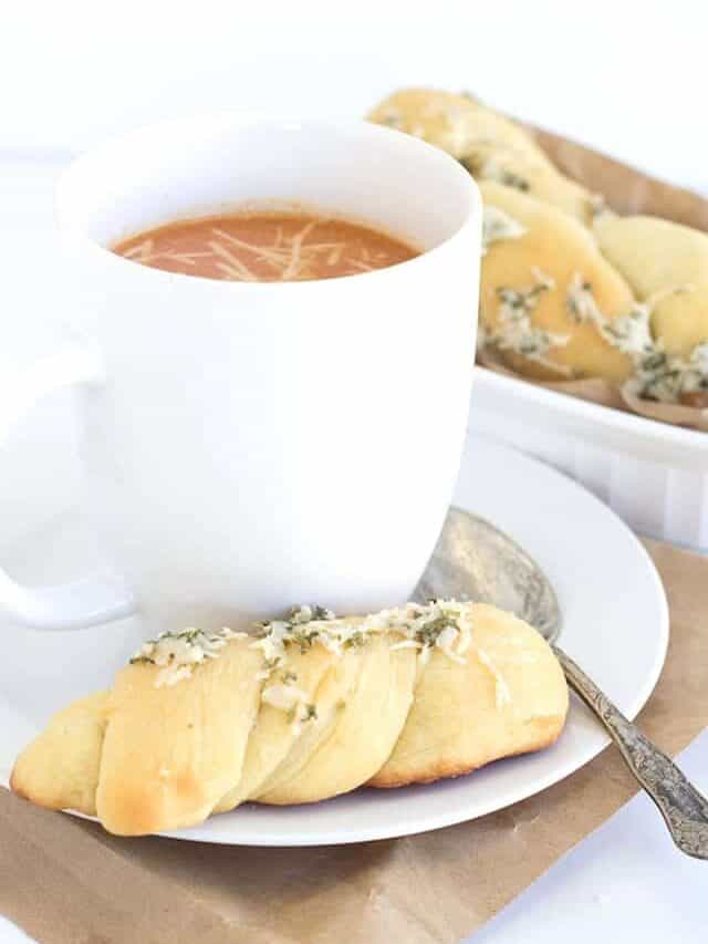 Brewed Soup and Dipping Bread Sticks Story