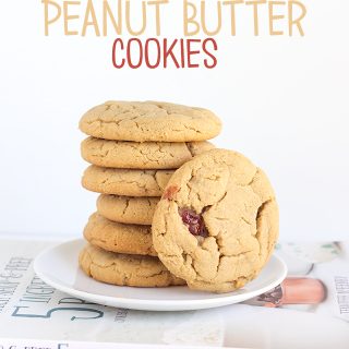 Peanut butter cookies filled with jelly.