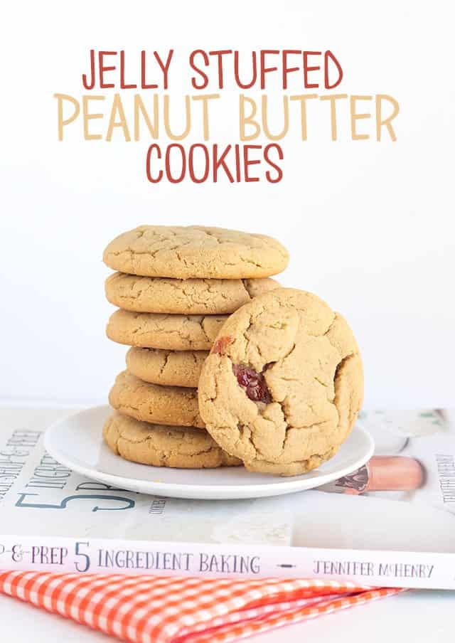 Peanut butter cookies filled with jelly.
