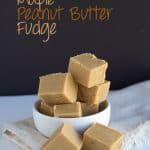 Maple fudge in a bowl.