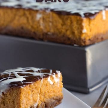 Sweet potato bars served on a white plate.