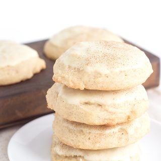 A plate of eggnog cookies.