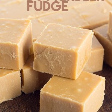 Butterbeer fudge inspired by Harry Potter's world of magic.