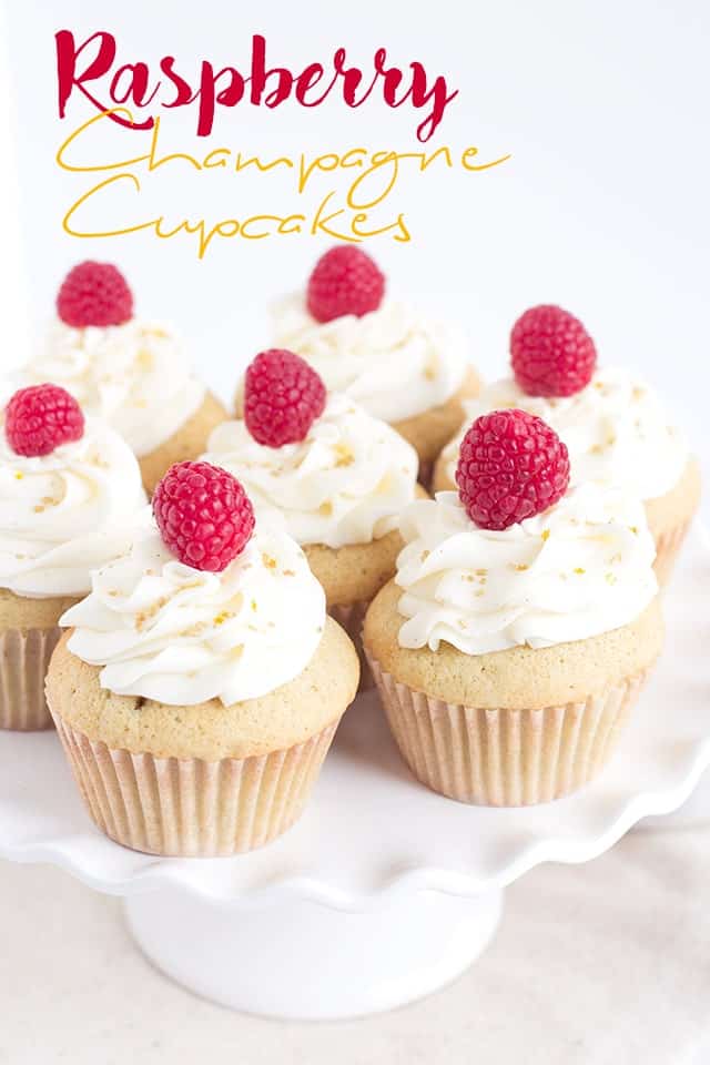 Raspberry Champagne Cupcakes