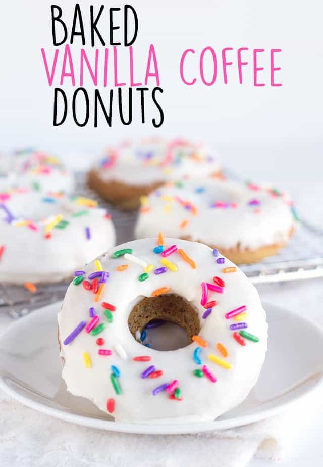 Baked Vanilla Coffee Donuts