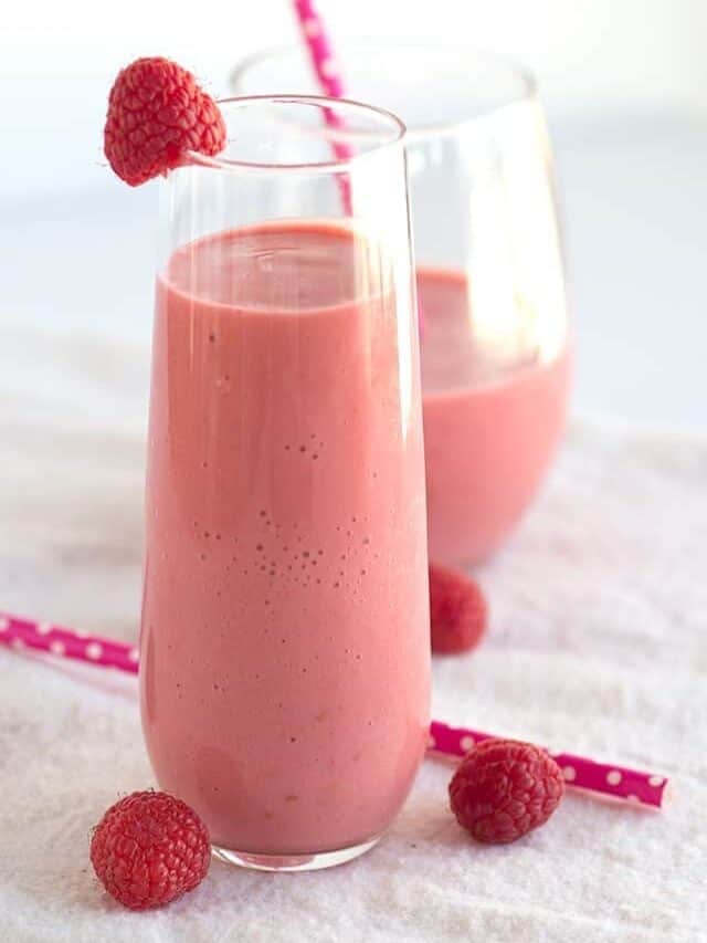 Raspberry Peach Smoothie Story