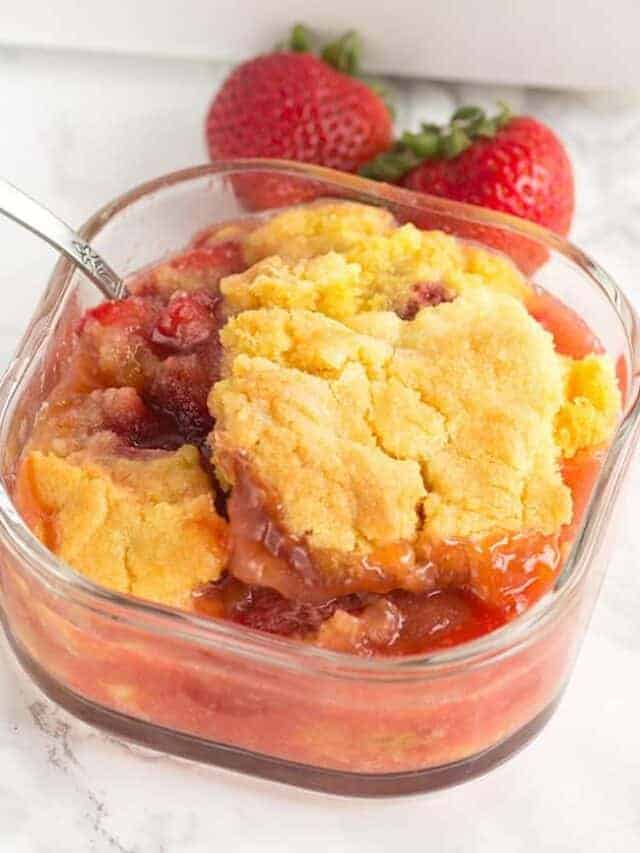 Warm Strawberry Rhubarb Shortcake Story