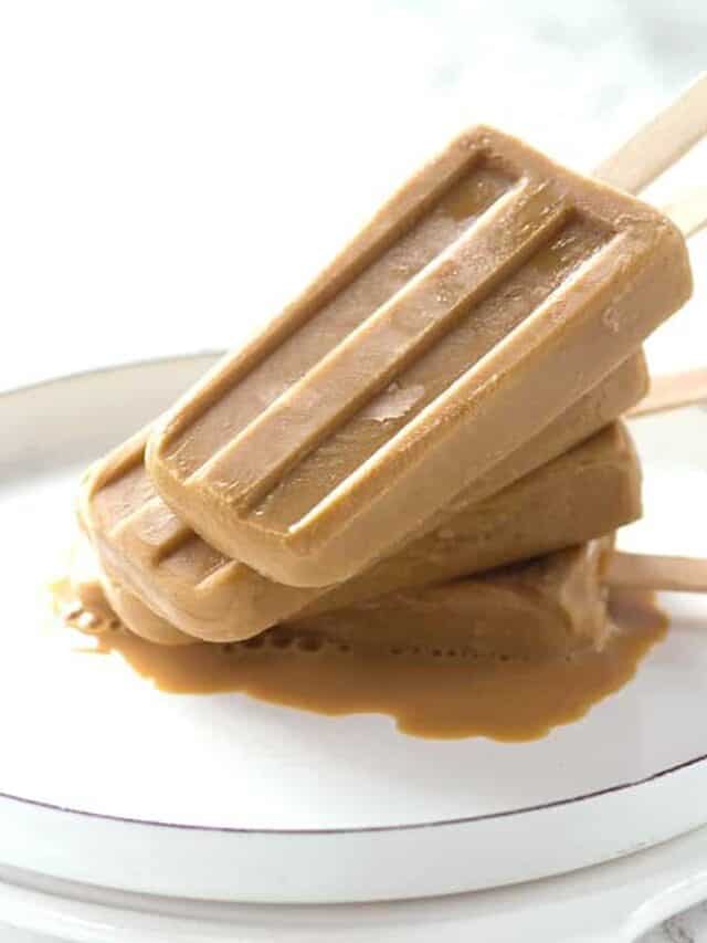 Boozy Caramel Coffee Popsicles Story