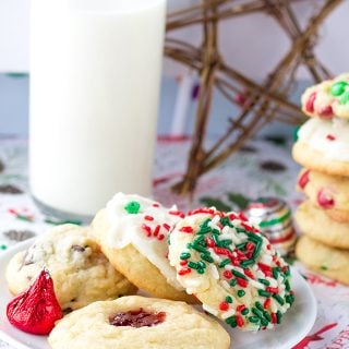 Christmas cookies and milk.