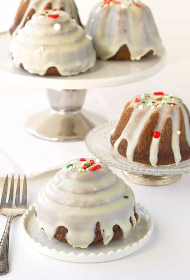 Gingerbread Bundt Cakes