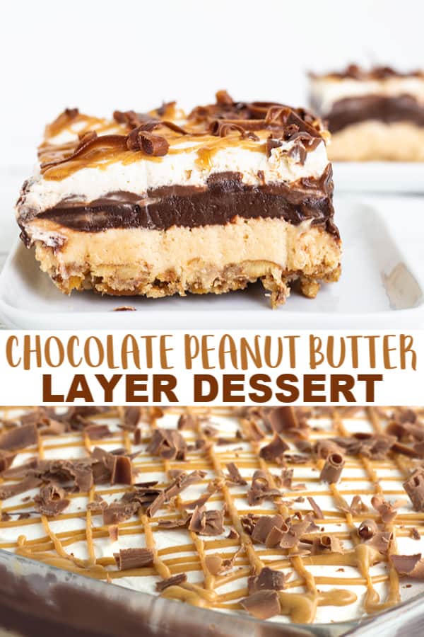 Delicious, layered treat fusing the flavors of chocolate and peanut butter.