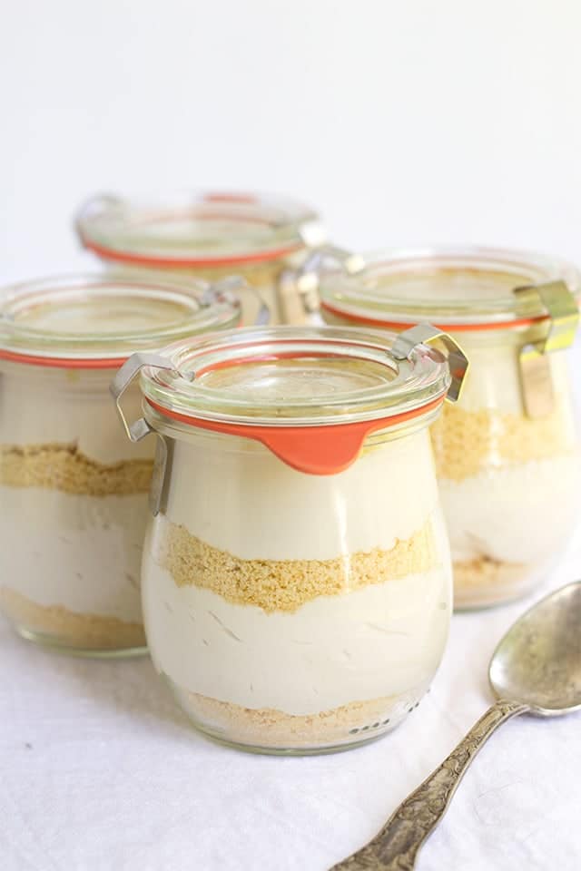 no bake cappuccino trifles with lids on
